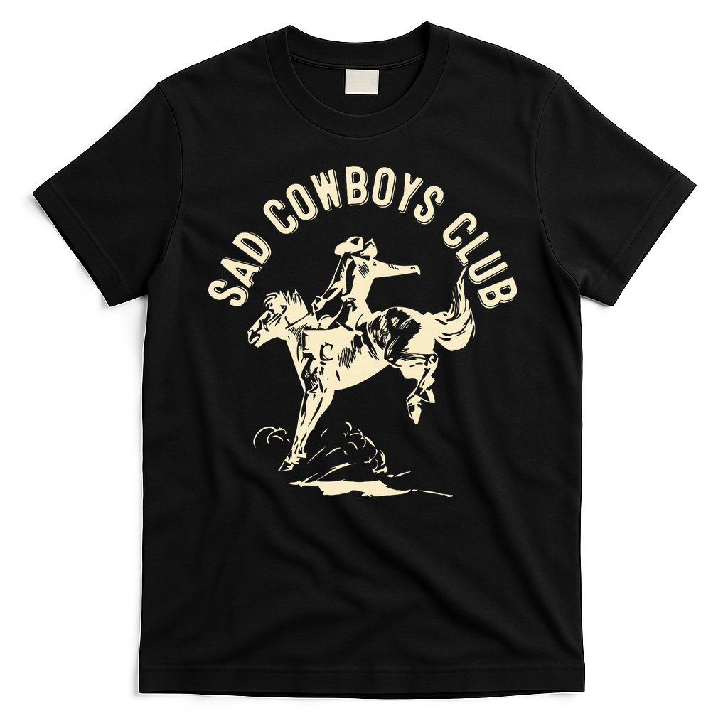 Sad Cowboys Club Sad Country Music Style Enthusiast T-Shirt