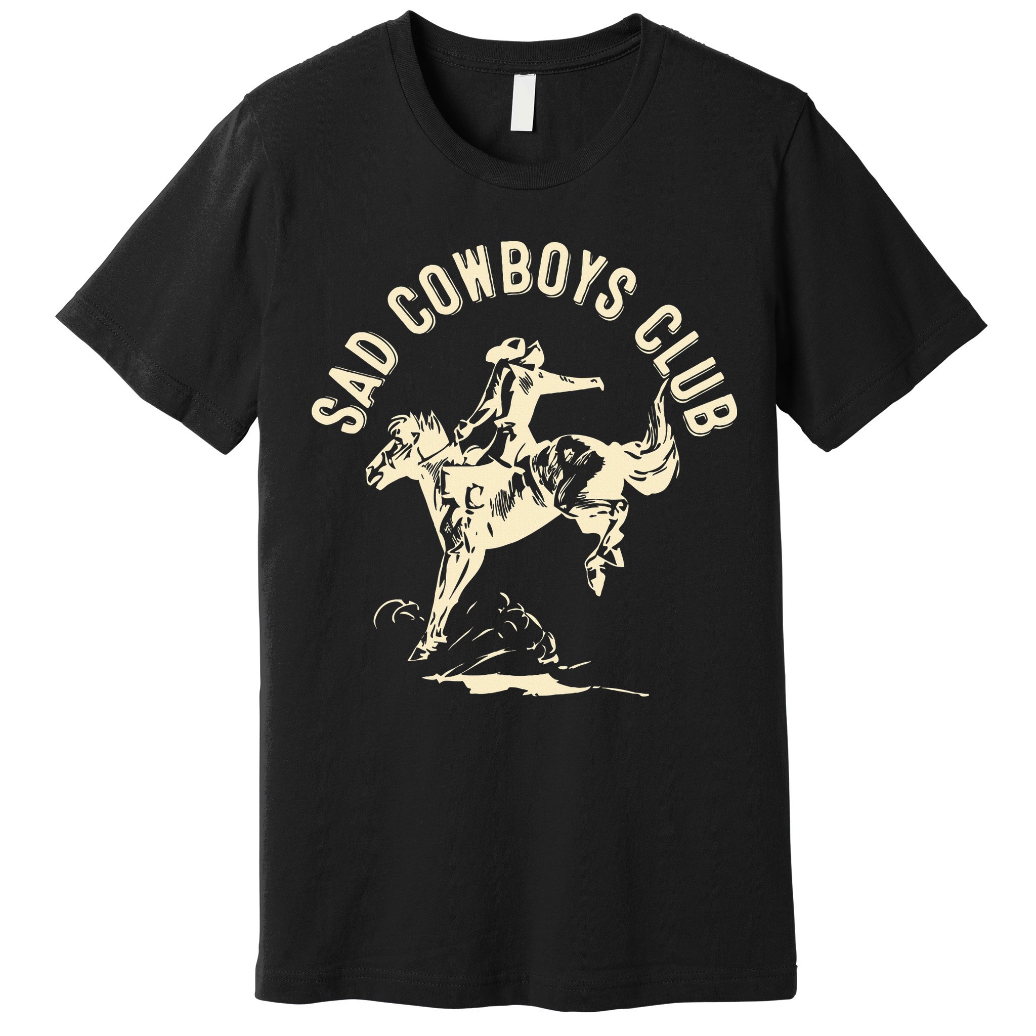 Sad Cowboys Club Sad Country Music Style Enthusiast Premium T-Shirt