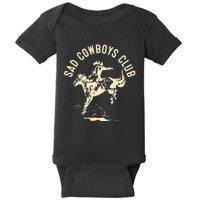 Sad Cowboys Club Sad Country Music Style Enthusiast Baby Bodysuit