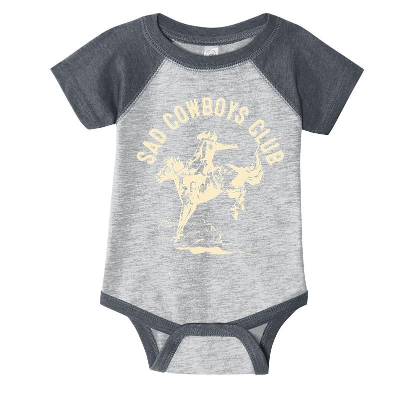 Sad Cowboys Club Sad Country Music Style Enthusiast Infant Baby Jersey Bodysuit