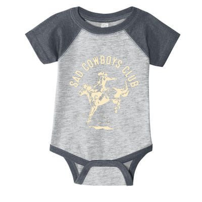 Sad Cowboys Club Sad Country Music Style Enthusiast Infant Baby Jersey Bodysuit