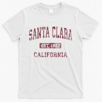 Santa Clara California Ca Vintage Athletic Sports Design T-Shirt