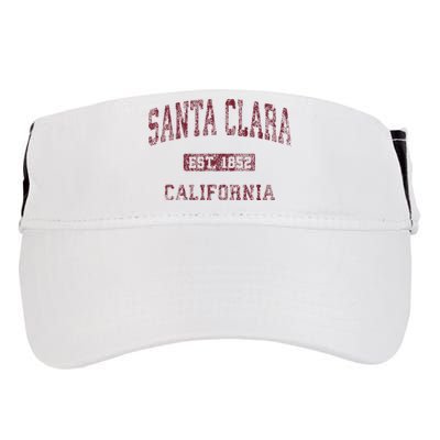 Santa Clara California Ca Vintage Athletic Sports Design Adult Drive Performance Visor