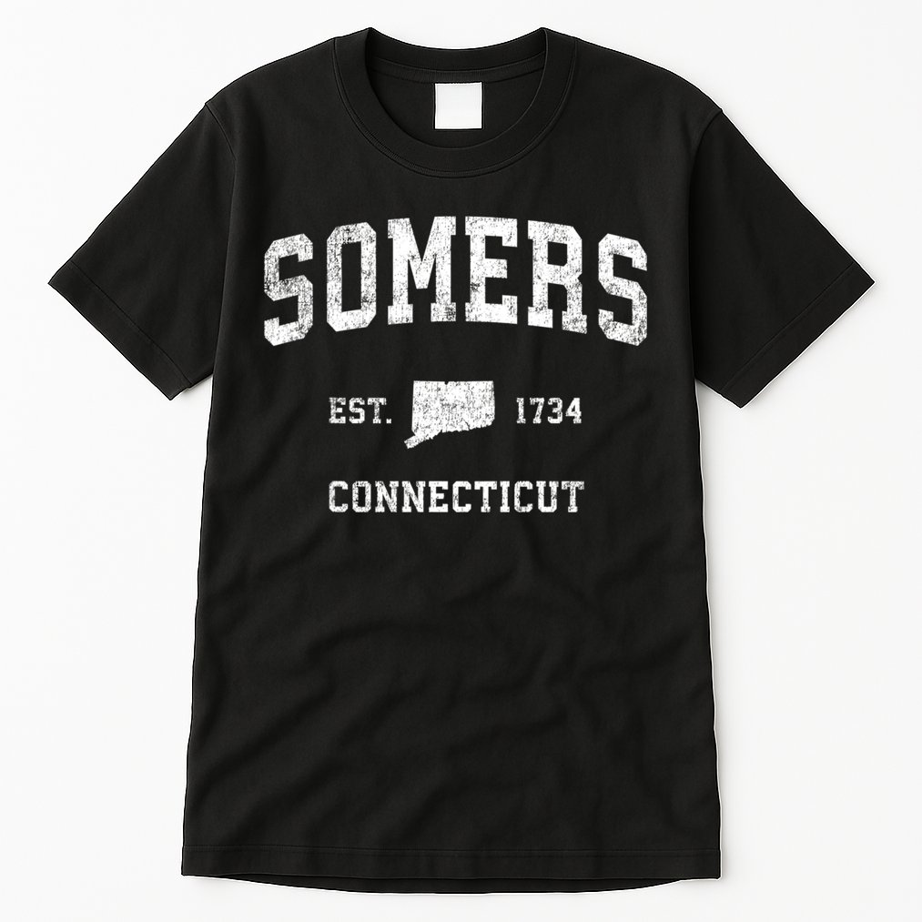Somers Connecticut Ct Vintage Sports Tall T-Shirt