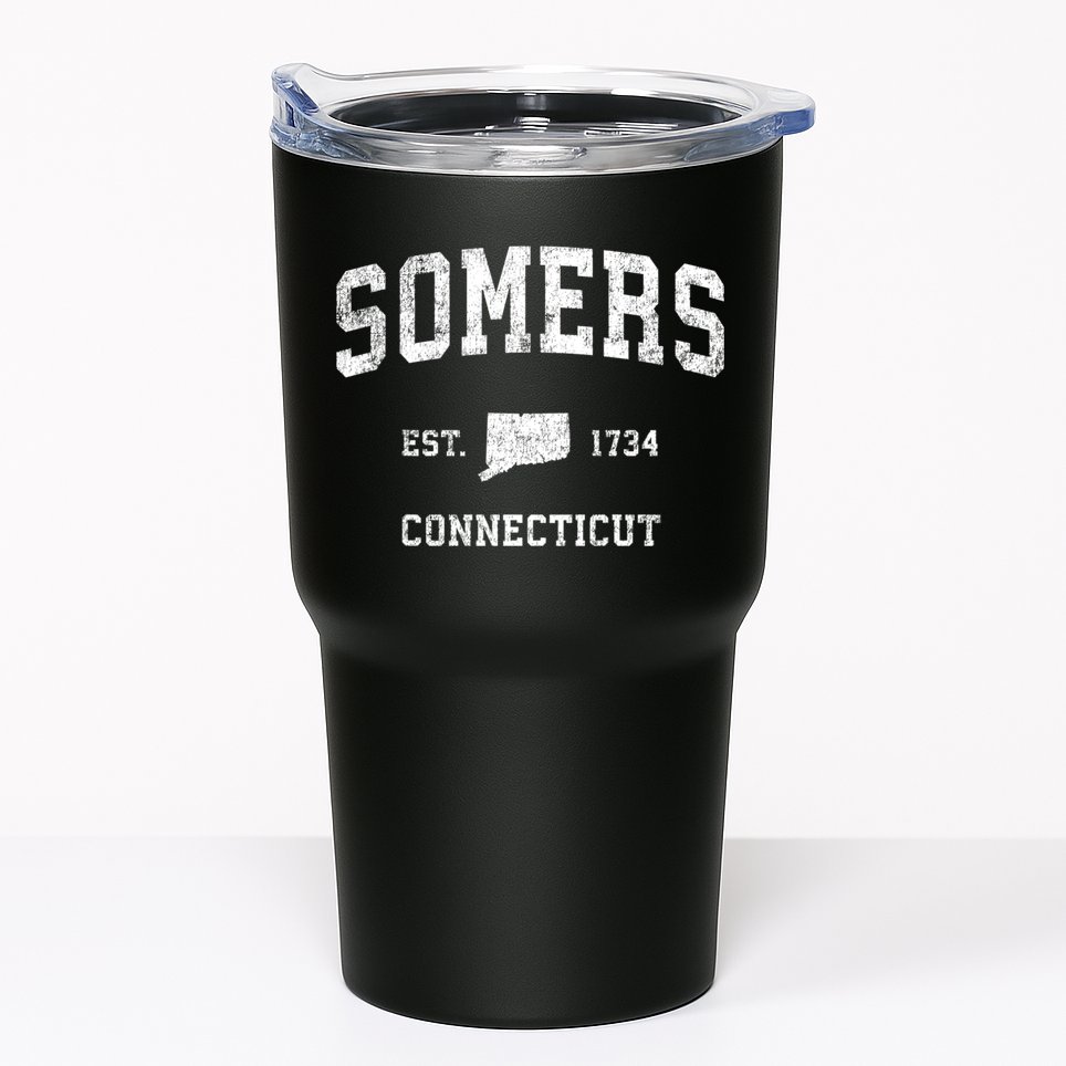 Somers Connecticut Ct Vintage Sports Tumbler