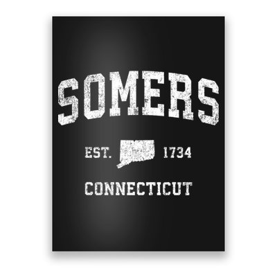 Somers Connecticut Ct Vintage Sports Poster