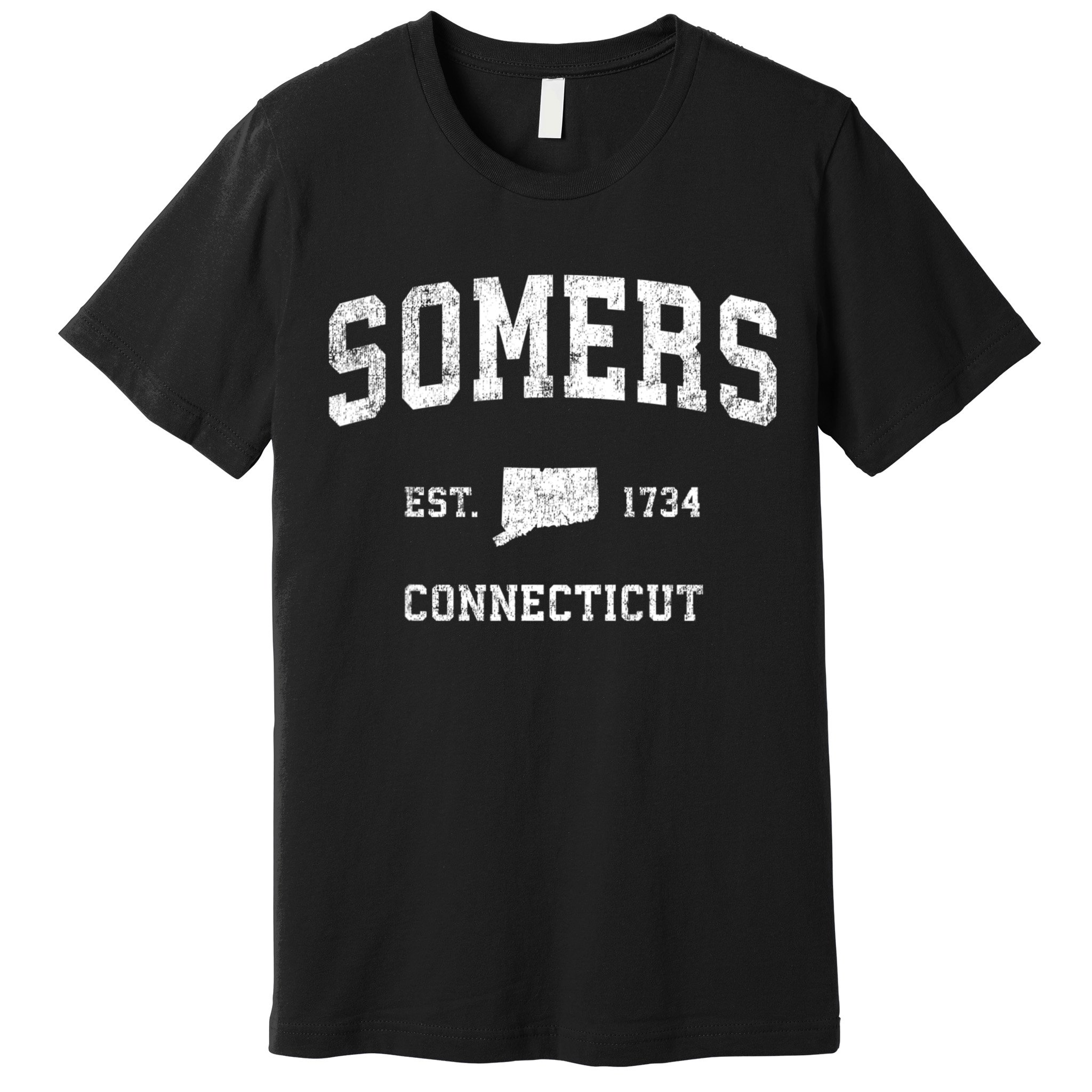 Somers Connecticut Ct Vintage Sports Premium T-Shirt