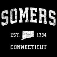 Somers Connecticut Ct Vintage Sports Kids Hoodie