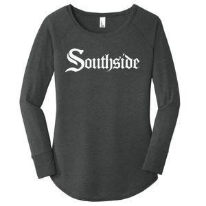 Southside Chi City Chicago Women's Perfect Tri Tunic Long Sleeve Shirt