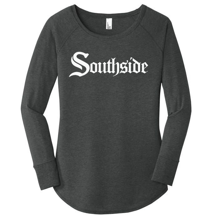 Southside Chi City Chicago Women's Perfect Tri Tunic Long Sleeve Shirt