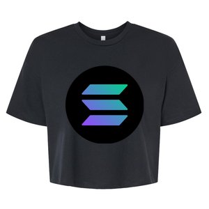 Solana Crypto Currency Bella+Canvas Jersey Crop Tee