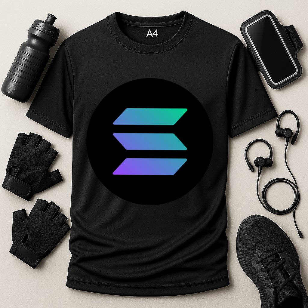 Solana Crypto Currency Performance Shirt
