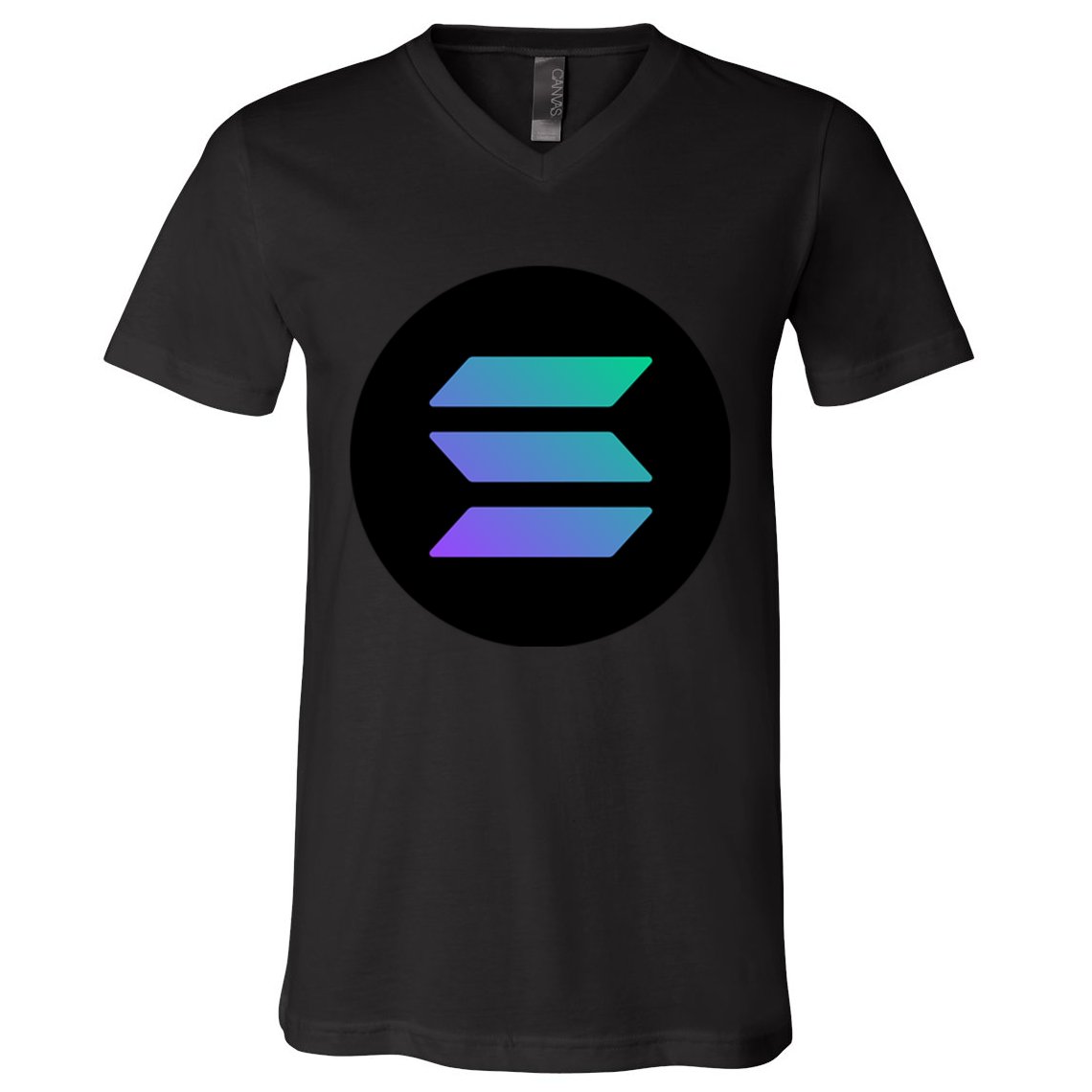 Solana Crypto Currency V-Neck T-Shirt