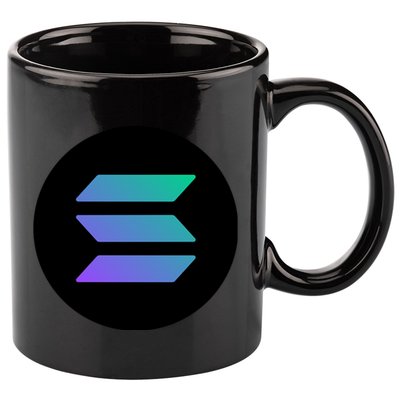 Solana Crypto Currency 11oz C Handle Ceramic Mug