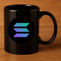 Solana Crypto Currency 11oz C Handle Ceramic Mug