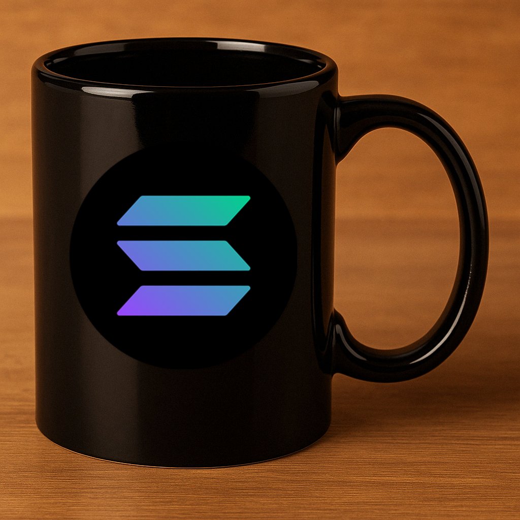 Solana Crypto Currency 11oz C Handle Ceramic Mug