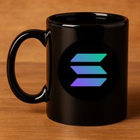 Solana Crypto Currency 11oz C Handle Ceramic Mug