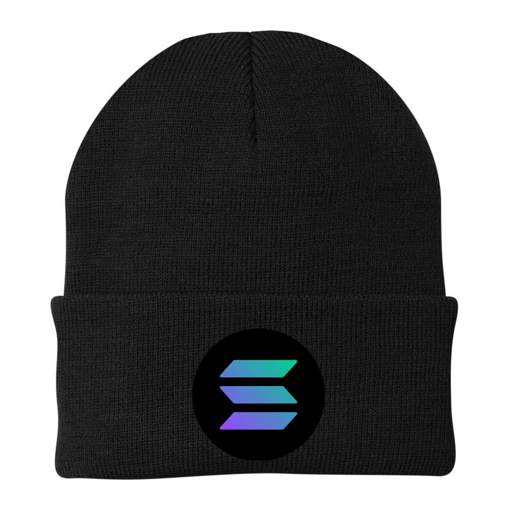 Solana Crypto Currency Beanie