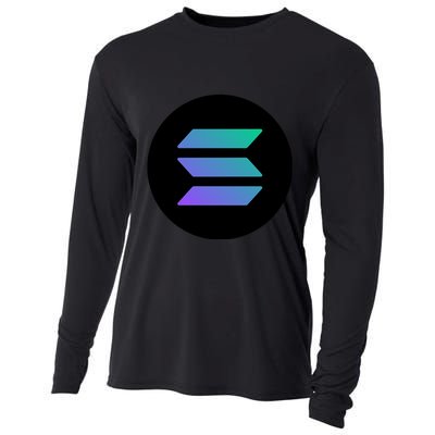 Solana Crypto Currency Cooling Performance Long Sleeve Crew