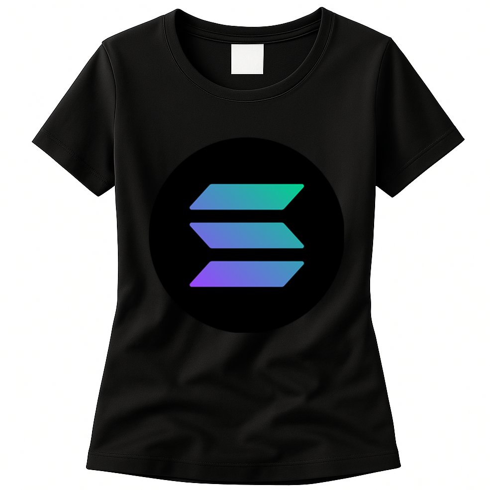Solana Crypto Currency Womens T-Shirt