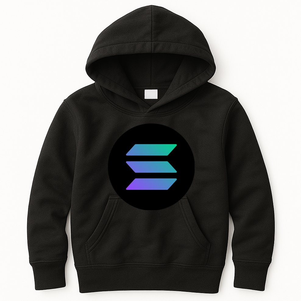 Solana Crypto Currency Kids Hoodie