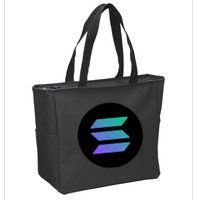 Solana Crypto Currency Zip Tote Bag