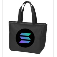 Solana Crypto Currency Zip Tote Bag
