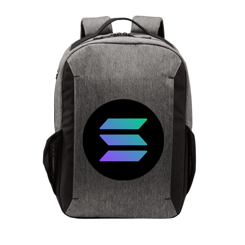 Solana Crypto Currency Vector Backpack
