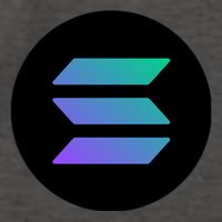 Solana Crypto Currency Vector Backpack