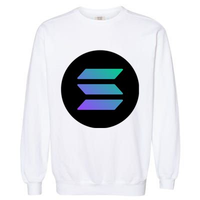 Solana Crypto Currency Garment-Dyed Sweatshirt