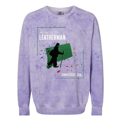 Supernatural Connecticut Cryptid Home Of The Leatherman Colorblast Crewneck Sweatshirt