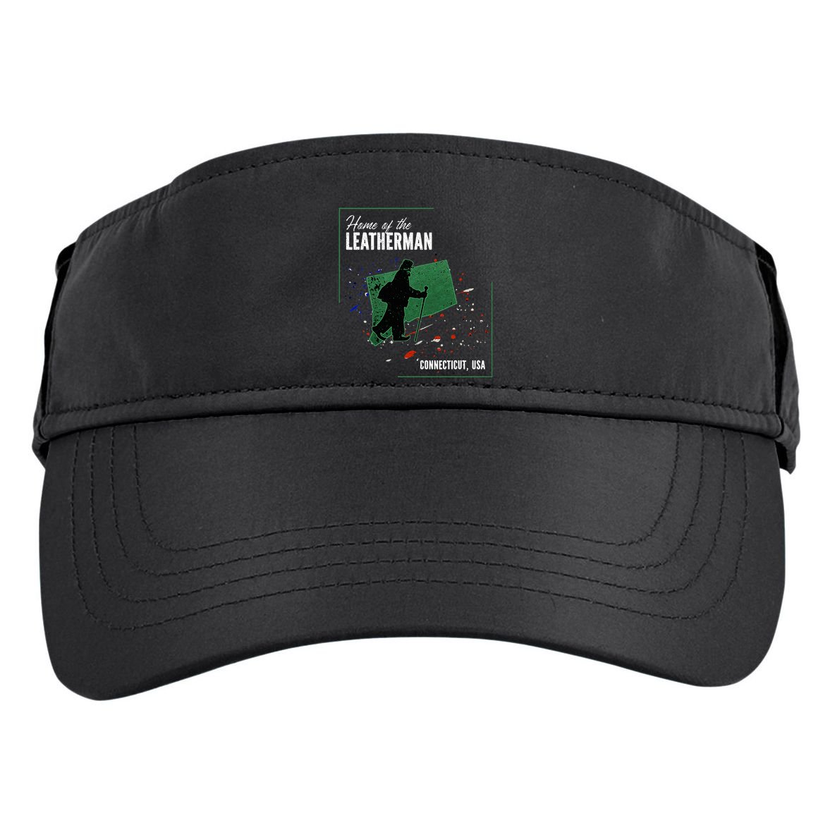 Supernatural Connecticut Cryptid Home Of The Leatherman Adult Drive Performance Visor