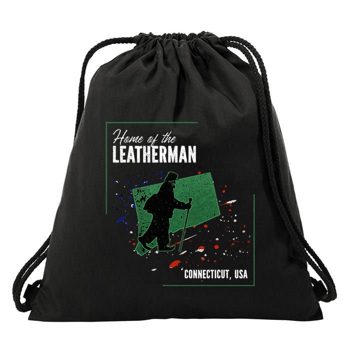 Supernatural Connecticut Cryptid Home Of The Leatherman Drawstring Bag
