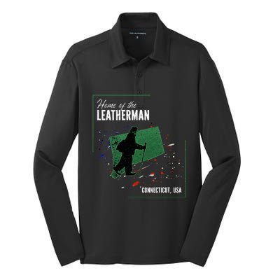 Supernatural Connecticut Cryptid Home Of The Leatherman Silk Touch Performance Long Sleeve Polo