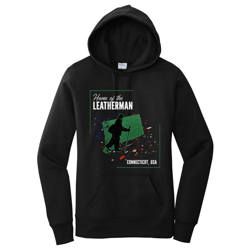 Supernatural Connecticut Cryptid Home Of The Leatherman Women's Pullover Hoodie