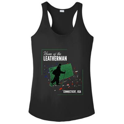 Supernatural Connecticut Cryptid Home Of The Leatherman Ladies PosiCharge Competitor Racerback Tank
