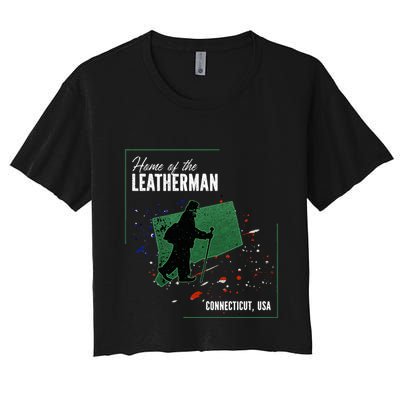 Supernatural Connecticut Cryptid Home Of The Leatherman Crop Top
