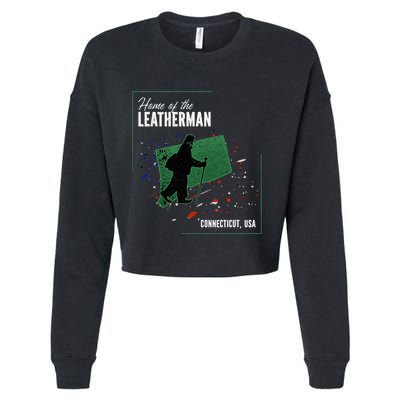 Supernatural Connecticut Cryptid Home Of The Leatherman Cropped Pullover Crew