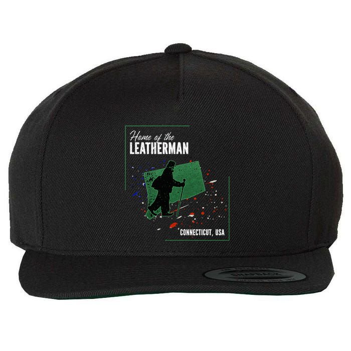 Supernatural Connecticut Cryptid Home Of The Leatherman Wool Snapback Cap