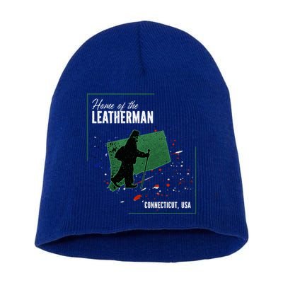 Supernatural Connecticut Cryptid Home Of The Leatherman Short Acrylic Beanie