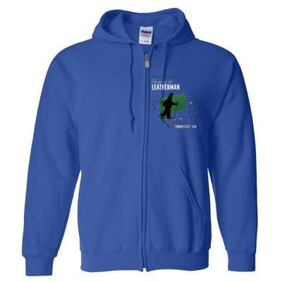 Supernatural Connecticut Cryptid Home Of The Leatherman Full Zip Hoodie