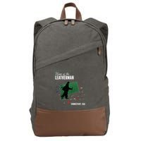 Supernatural Connecticut Cryptid Home Of The Leatherman Cotton Canvas Backpack