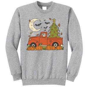 Santa Claus Christmas Holiday Truck Tall Sweatshirt