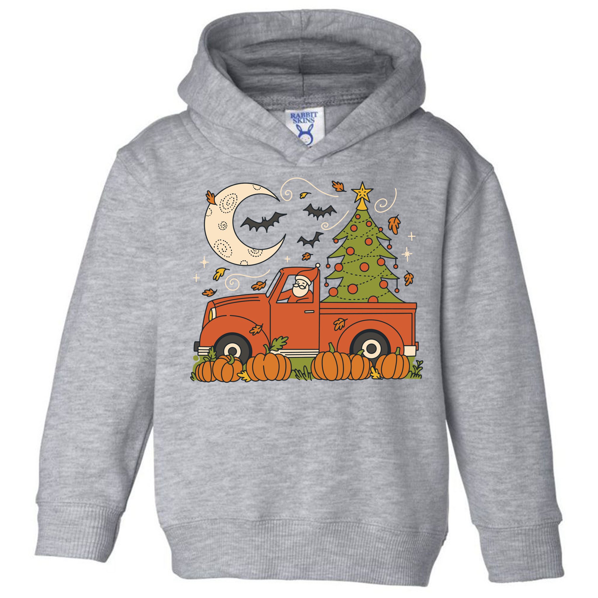 Santa Claus Christmas Holiday Truck Toddler Hoodie