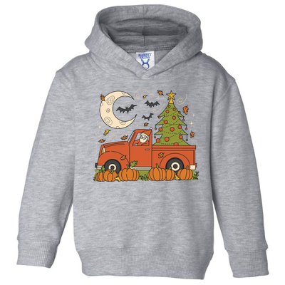 Santa Claus Christmas Holiday Truck Toddler Hoodie