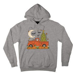 Santa Claus Christmas Holiday Truck Tall Hoodie