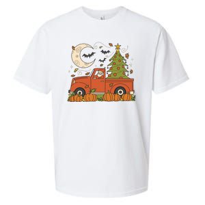 Santa Claus Christmas Holiday Truck Sueded Cloud Jersey T-Shirt