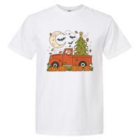 Santa Claus Christmas Holiday Truck Garment-Dyed Heavyweight T-Shirt