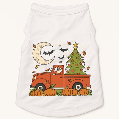 Santa Claus Christmas Holiday Truck Doggie Tank