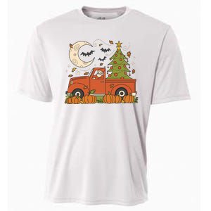 Santa Claus Christmas Holiday Truck Cooling Performance Crew T-Shirt